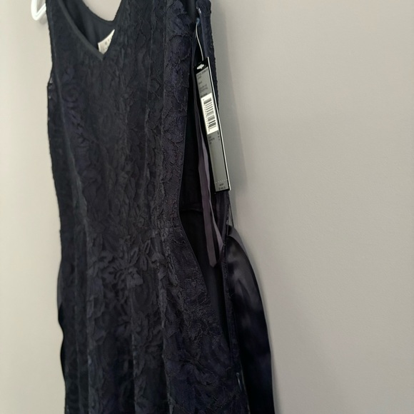 NWT Studio Tahari-Levine Co. Size 6 Navy Lace Dress - Picture 9 of 16